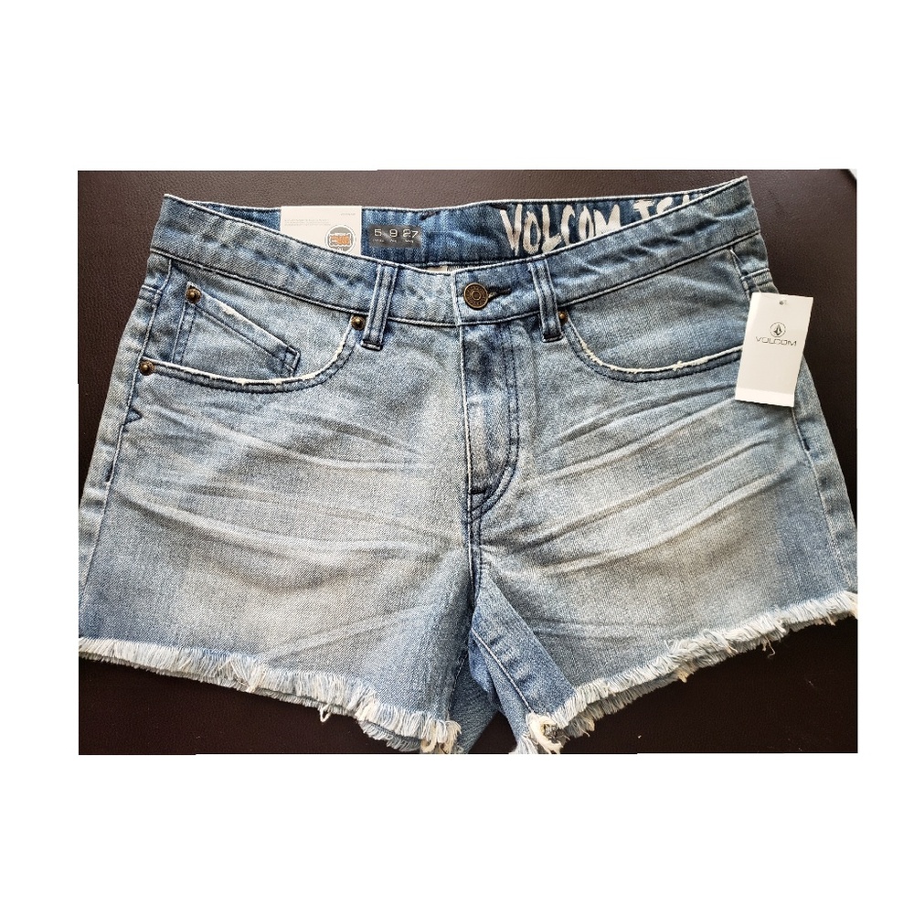 Volcom Women Stoned Denim Short Relaxed Fit 5